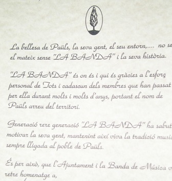 Homenatge als m&uacute;sics de la Banda al 2005
