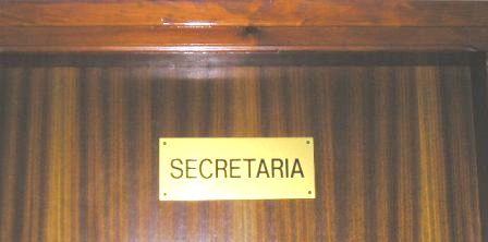 Porta de Secretaria