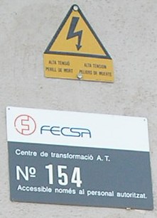 Placa del trasformador d'alta tensi&oacute; de Pa&uuml;ls